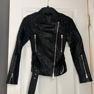 Allsaints leather Moto jacket